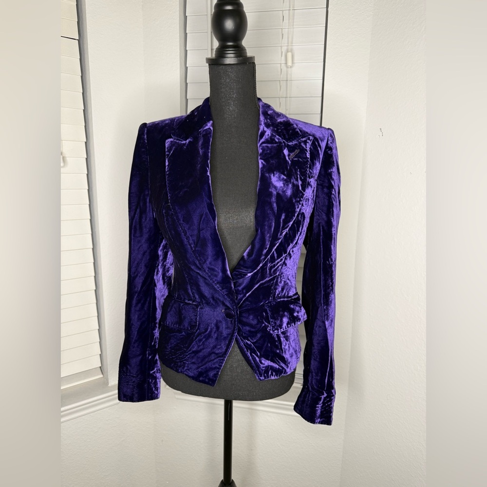 Tom Ford Deep Purple Velvet Blazer